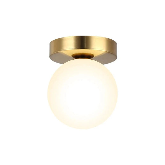 Simple Modern Round Glass Ball Ceiling Lamp
